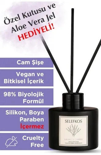 Parfum D`ambiance Végétalien Avec Bâtons De Bambou Parfumé à La Lavande 110 Ml SH0055-01 Coloré 0055-01