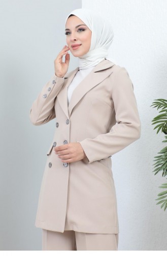 Jacketed Suit Beige 19005 15016