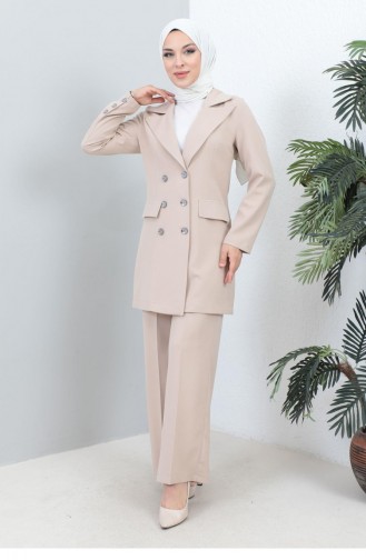 Jacketed Suit Beige 19005 15016