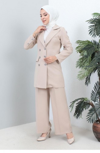 Jacketed Suit Beige 19005 15016