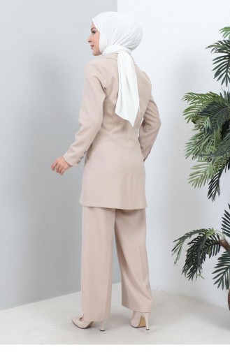 Jacketed Suit Beige 19005 15016