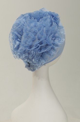 Bonnet a Froufrous 7001-02 Bleu Bébé 7001-02