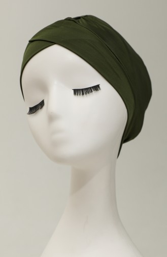 Ölgrün Schwimmmütze Bonnet 1029-06