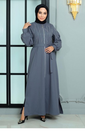 Abaya Détail Pierre Anthracite 19161 14987