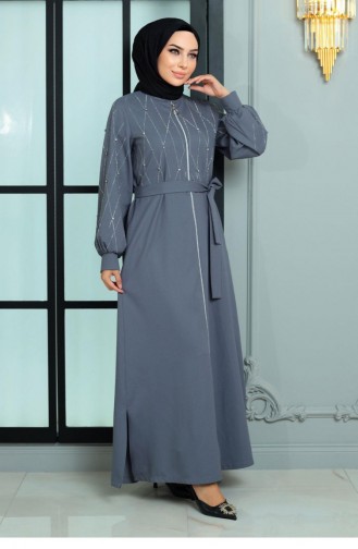 Abaya Détail Pierre Anthracite 19161 14987