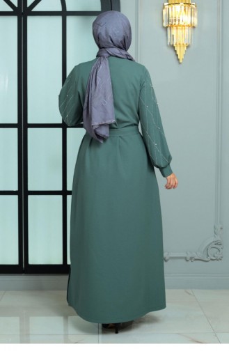 Steindetaillierte Abaya Mint 19161 14988