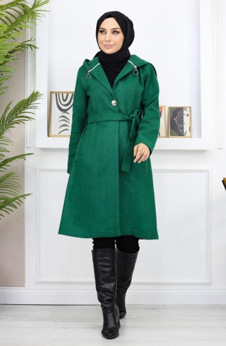 Hooded Stash Coat Emerald 19172 14967