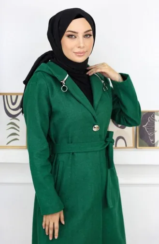 Manteau à Capuche émeraude 19172 14967