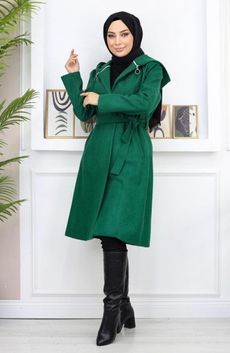 Hooded Stash Coat Emerald 19172 14967