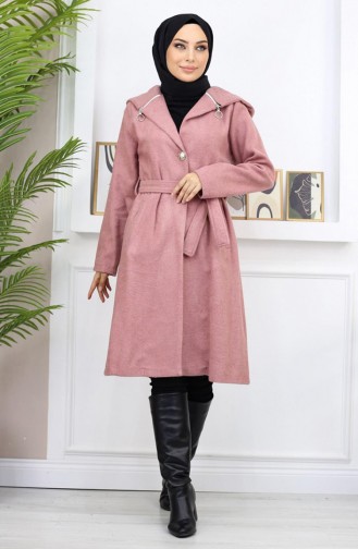 Manteau Kachet à Capuche Dusty Rose 19172 14969