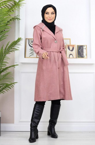 Manteau Kachet à Capuche Dusty Rose 19172 14969