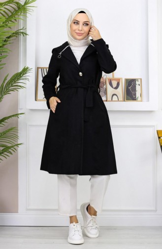 Manteau Kachet à Capuche Noir 19172 14970