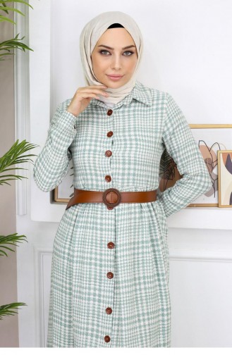 Robe Chanel Détaillée Avec Boutons Menthe 19164 14972