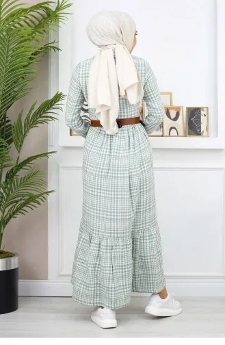 Robe Chanel Détaillée Avec Boutons Menthe 19164 14972