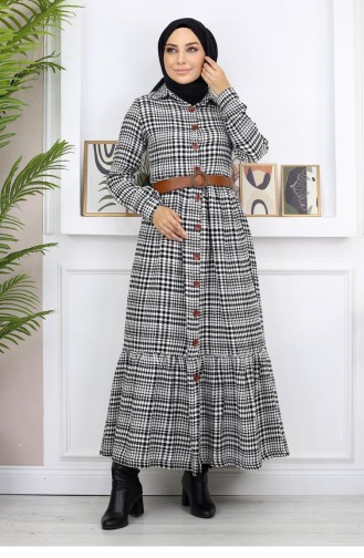 Knoopgedetailleerde Chanel-jurk Zwart 19164 14975