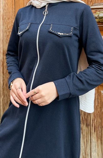 Pearl Tracksuit Set 03058-03 Navy Blue 03058-03