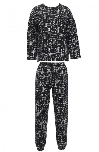 Akbeniz Women`s Long Sleeve 3 Thread Combed Cotton Pajama Set 4180 4172