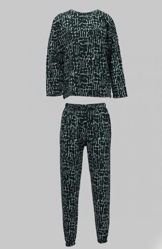 Akbeniz Women`s Long Sleeve 3 Thread Combed Cotton Pajama Set 4181 4173