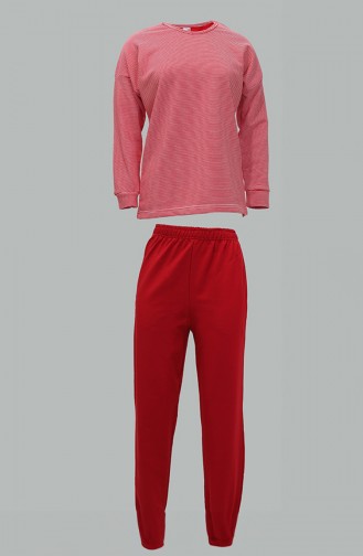 Akbeniz Women`s Long Sleeve 3 Thread Combed Cotton Pajama Set 4184 4176