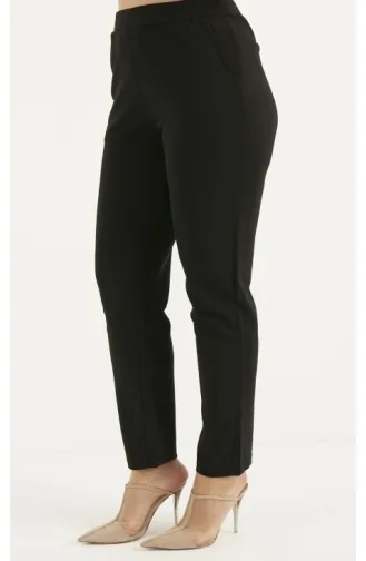 Plus Size Trousers 1030A-02 Black 1030A-02