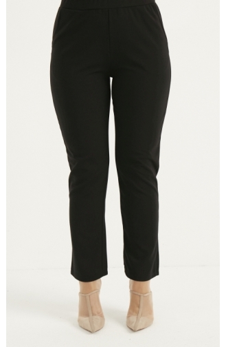 Plus Size Trousers 1030A-02 Black 1030A-02