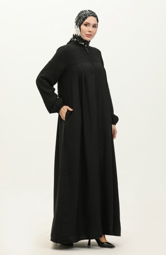 Oyya Aerobin Robe Abaya 248477A-01 Schwarz 248477A-01