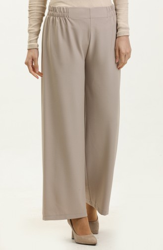 Elastic Waist Wide Leg Trousers 2951A-06 Camel 2951A-07