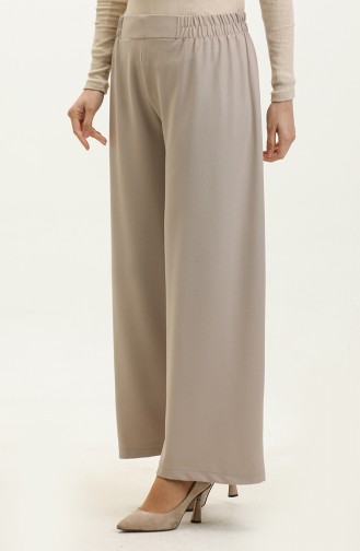 Elastic Waist Wide Leg Trousers 2951A-06 Camel 2951A-07