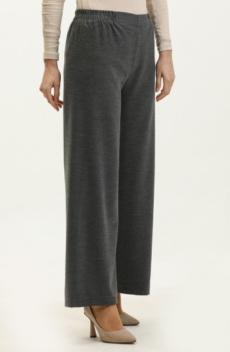 Elastic waist wide Leg Trousers 2951c-01 Dark Gray 2951C-02