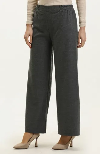 Pantalon Large Taille Elastique 2951C-02 Gris Foncé 2951C-02