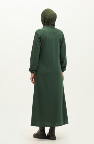 Two Thread Pocket Dress 0274-01 Emerald Green 0274-01