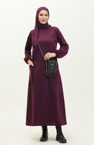 Two Thread Pocket Dress 0274-05 Purple 0274-05