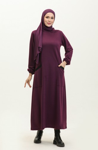 Two Thread Pocket Dress 0274-05 Purple 0274-05