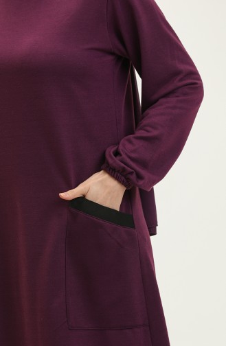 Two Thread Pocket Dress 0274-05 Purple 0274-05