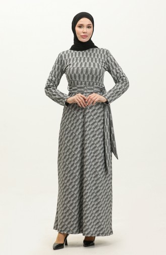 Virgo Pattern Dress 0149-01 Ecru 0149-01