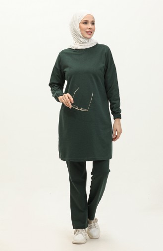 Slit Tracksuit 03060-08 Nefti Green 03060-08