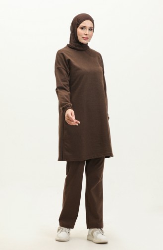 Slit Tracksuit 03060-13 Brown 03060-13