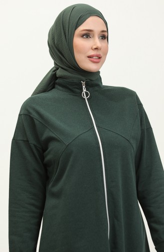 Zippered Tracksuit Set 03063-05 Naphtha Green 03063-05