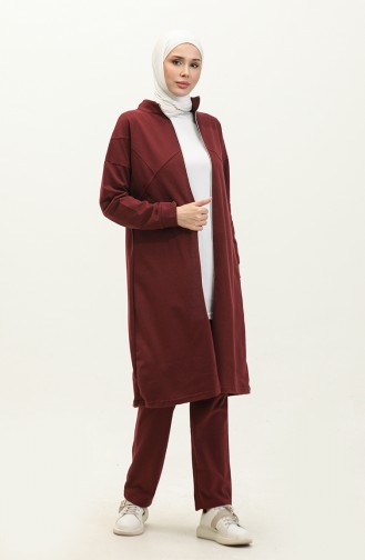 Trainingspak Met Ritssluiting 03063-08 Claret Red 03063-08