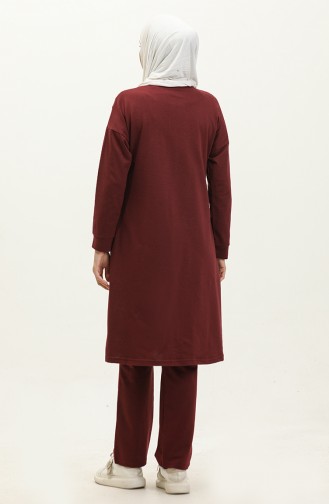 Trainingspak Met Ritssluiting 03063-08 Claret Red 03063-08