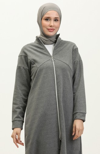 Zippered Tracksuit Set 03063-13 Anthracite 03063-13