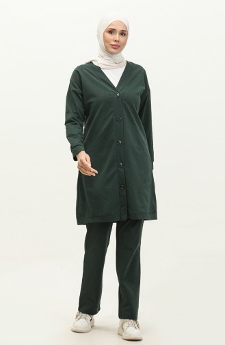 Buttoned Tracksuit 3051-01 Nefti Green 3051-01