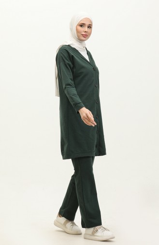 Buttoned Tracksuit 3051-01 Nefti Green 3051-01