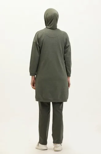 Geknöpfter Trainingsanzug 3051-04 Khaki 3051-04