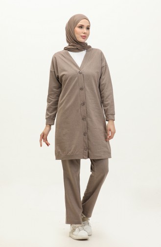 Buttoned Tracksuit 3051-10 Mink 3051-10