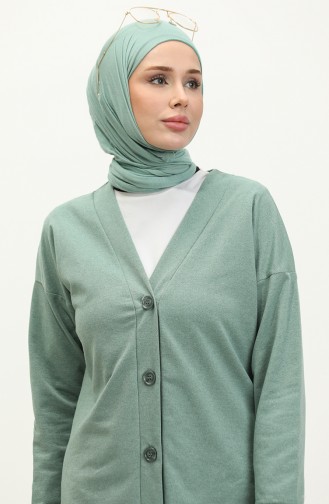 Buttoned Tracksuit 3051-12 Green 3051-12