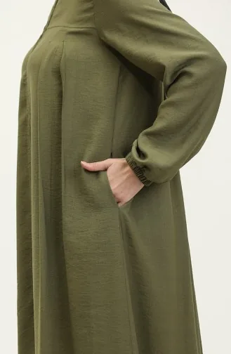 Oyya Aerobin Robe Abaya 248477A-02 Kaki 248477A-02