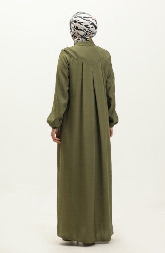 Oyya Aerobin Yoke Abaya 248477A-02 Khaki 248477A-02