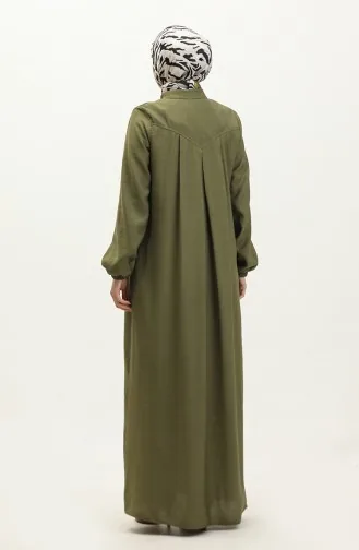 Oyya Aerobin Robe Abaya 248477A-02 Kaki 248477A-02