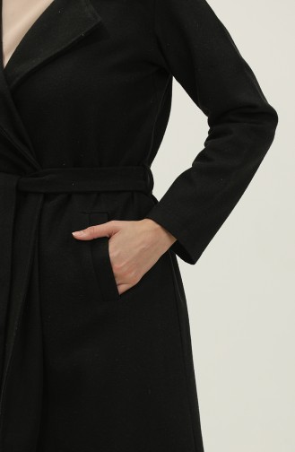 Double Breasted Collar Cachet Cape 5503-01 Black 5503-01